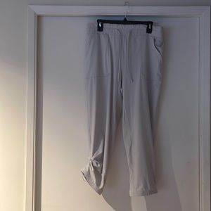 Ecru Lululemon track pants